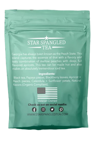 Georgia Peach Apricot Black Tea Loose Leaf | Star Spangled