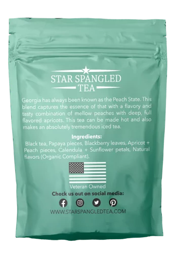 Georgia Peach Apricot Black Tea Loose Leaf | Star Spangled